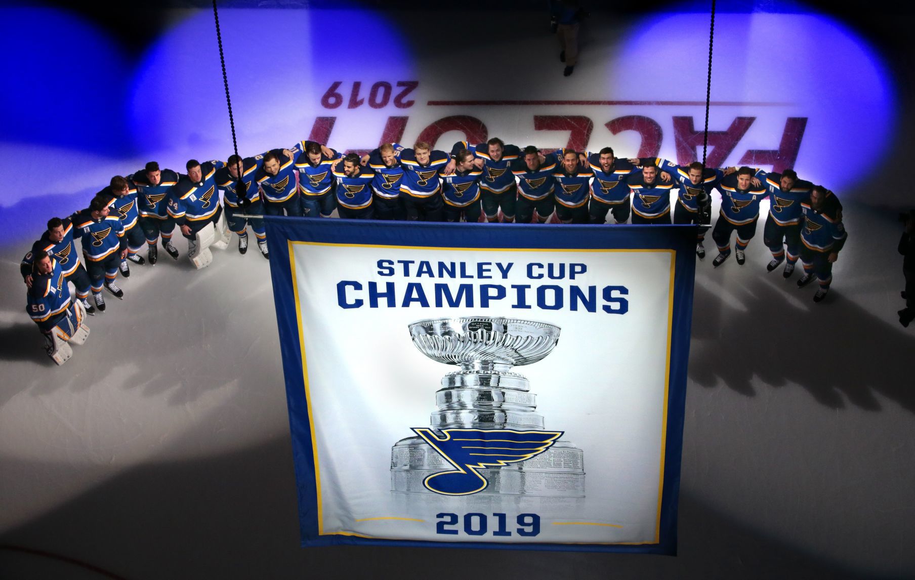 Banner raised, Stanley Cup comes home